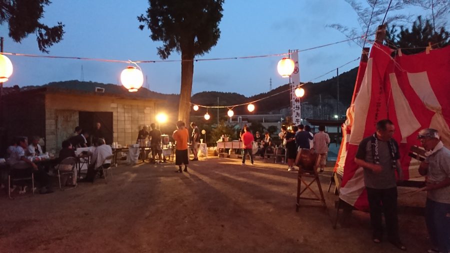 吉ヶ原八幡神社の夏祭り