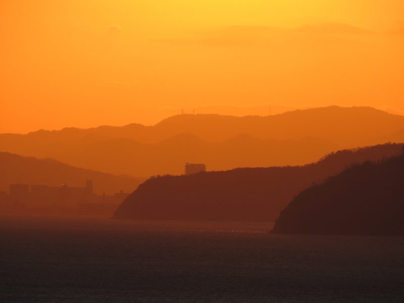 日の出直後の風景